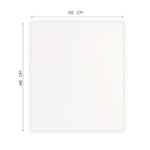 Lot 2x adhésif tableau effaçable - 150 x 45 cm Couleur blanc Toilinux