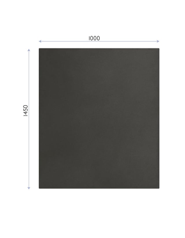 KalaMitica – Lavagna Magnetica da Parete 145 x 100 cm – Scrivibile e Cancellabile con Gessetti – Nero Antracite, con Vernice Riciclata