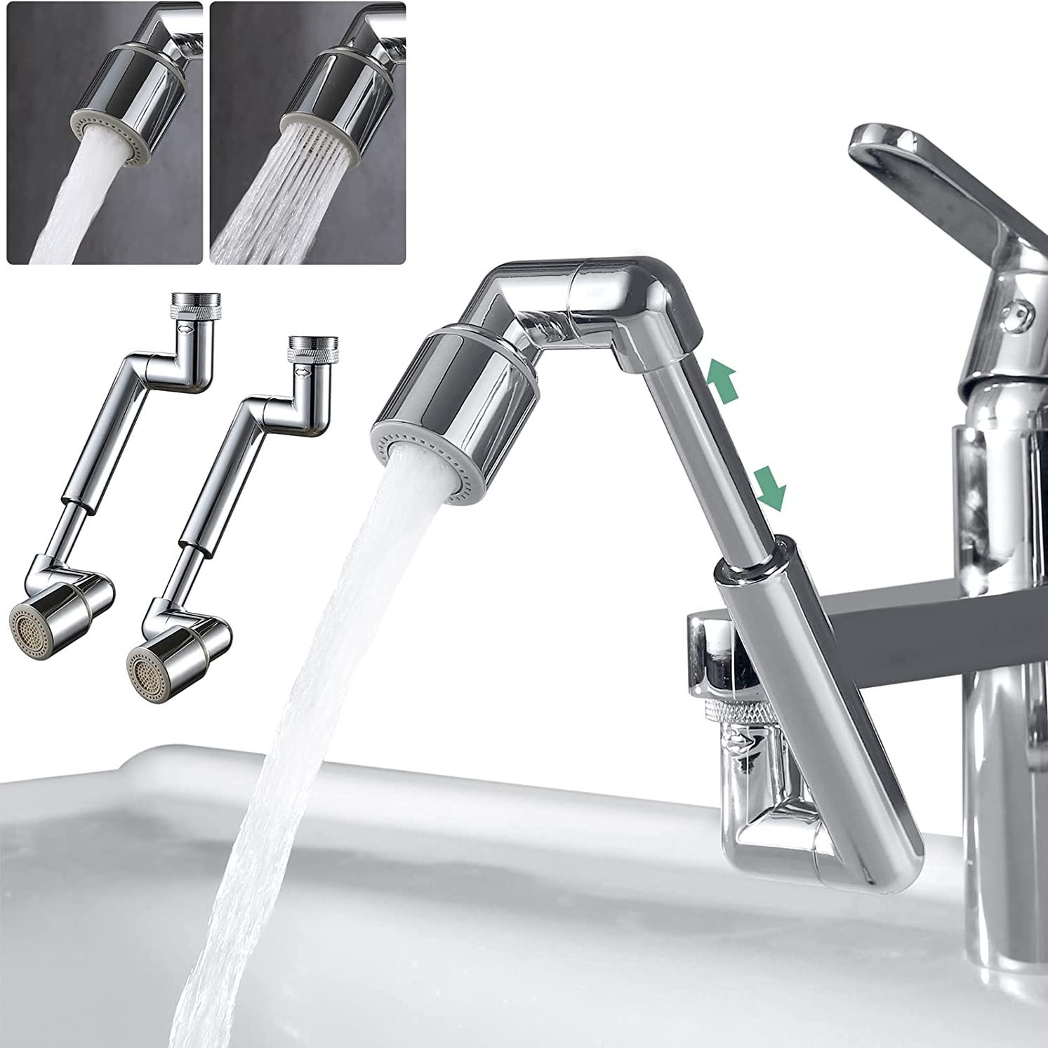 Rallonge de robinet rotative universelle pour évier de cuisine, bras  robotique, aérateur, adaptateur d'extension, 1080 résistant - AliExpress