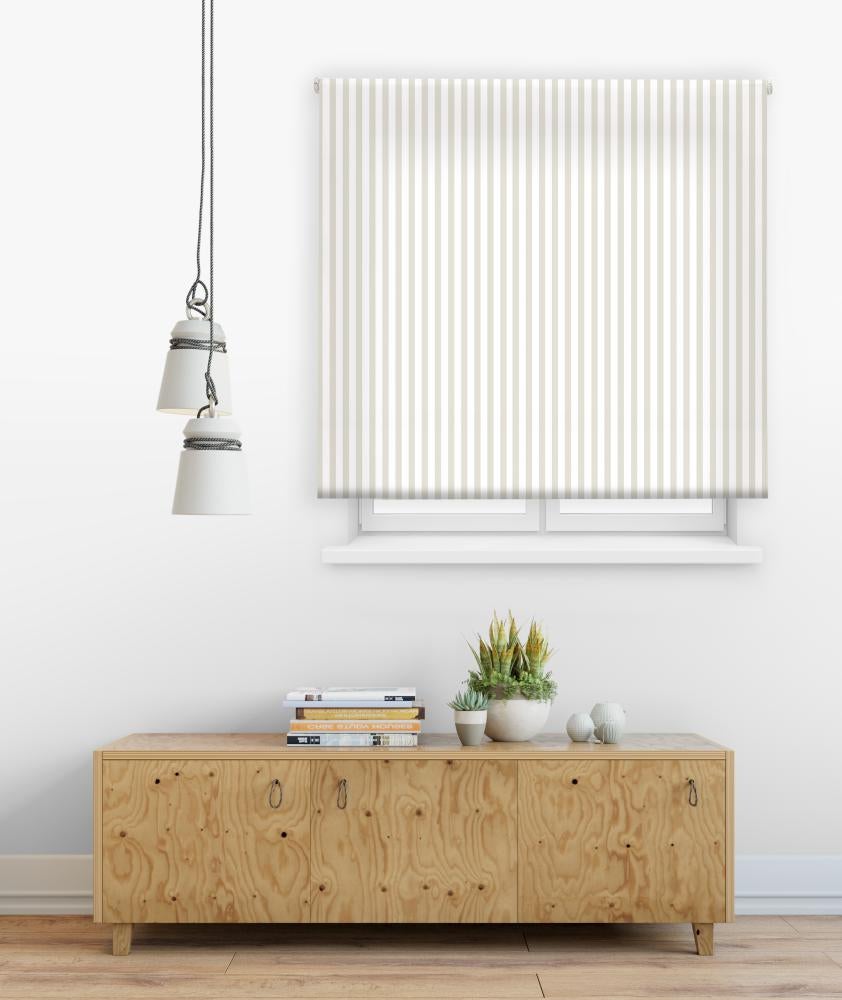 Estor enrollable happystor listas estampado digital fantasia beige 95x180