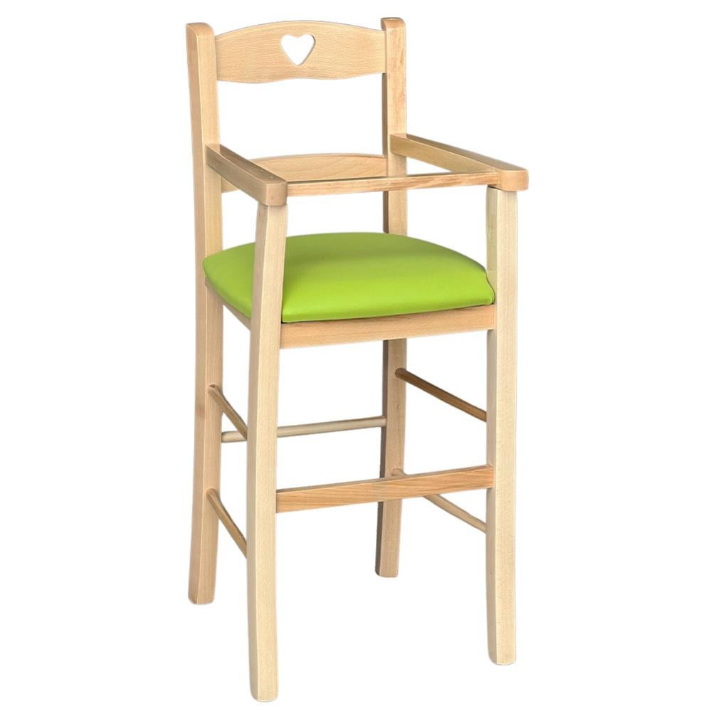 Seggiolone Legno Faggio 36x36x85cm - Seduta Paglia, Noce Scuro, Stabile, Made In Italy - Foto 9