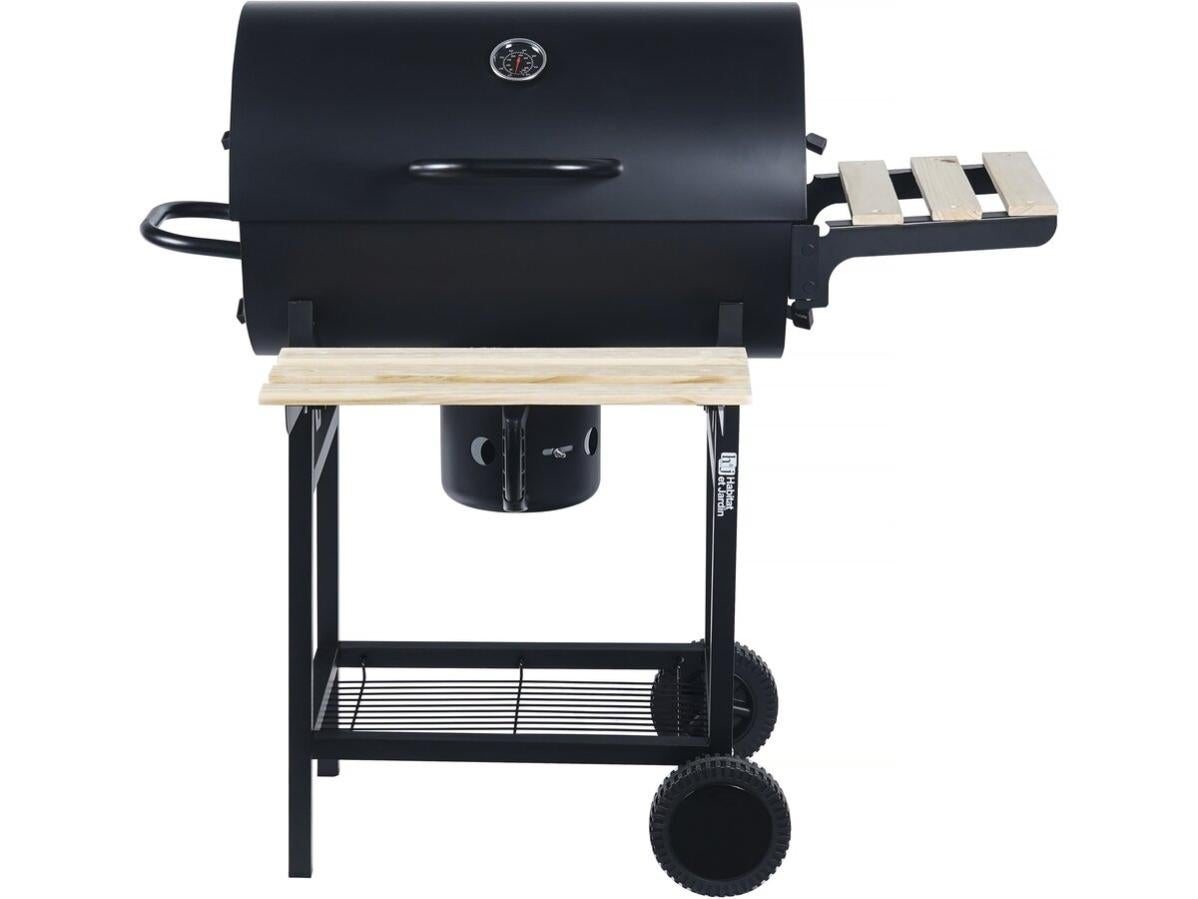 Barbecue charbon de bois "King" 99.5 x 63.5 x 94.5 cm Noir Leroy Merlin