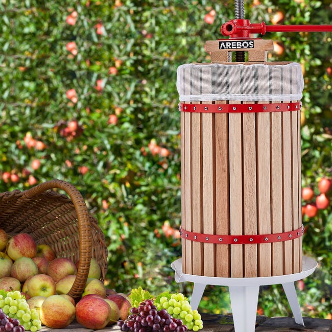 Presse à fruits 30 L Pressoir à vin Presse-pomme Broyeur à fruits