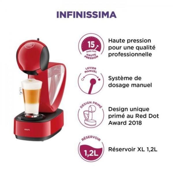 Machine a Cafe KRUPS NESCAFE DOLCE GUSTO YY3877FD Infinissima