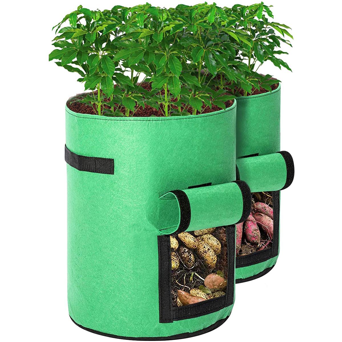 Letto da giardino rialzato in tessuto - Coltiva borse per erbe di