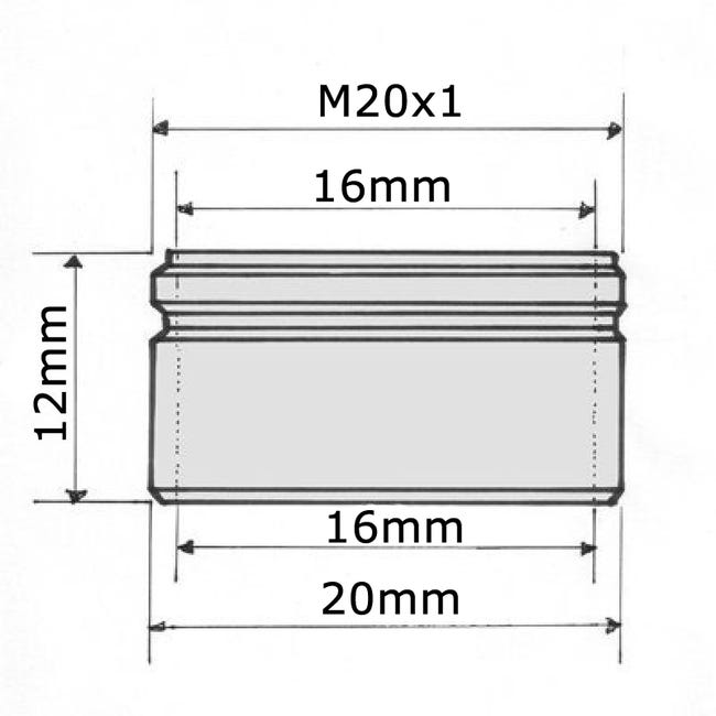 Mousseur Robinet Aérateur 20mm MALE M20 - Jusqu'à 70% d'économie d'eau 4 L  / min