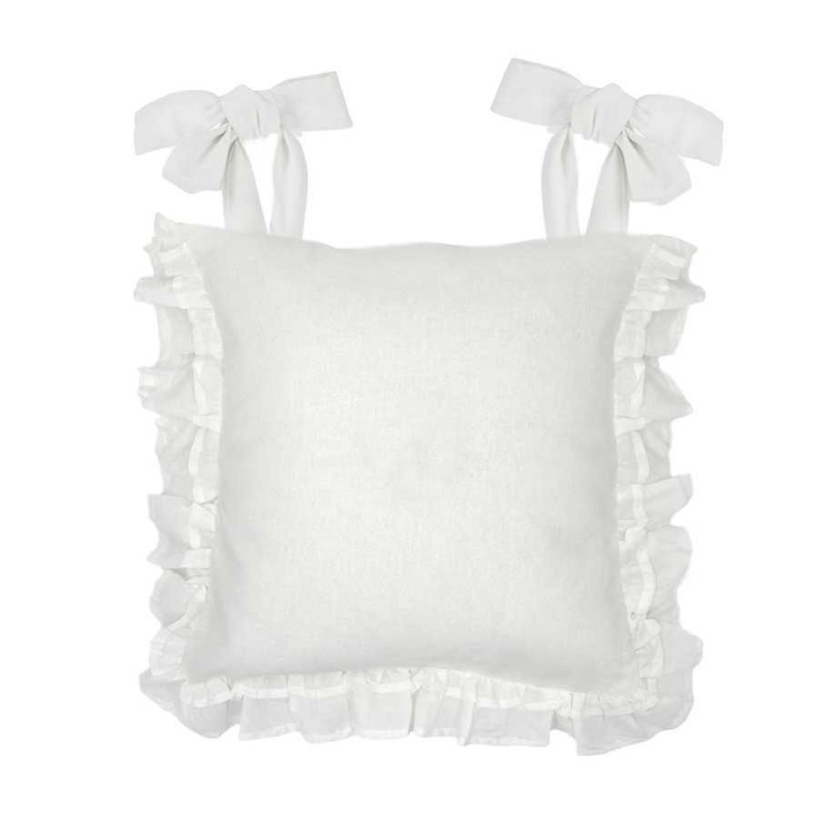 Cuscino per sedia Shabby Chic Sucre Bicolor Collection 40 x 40 Colore  Bianco / T