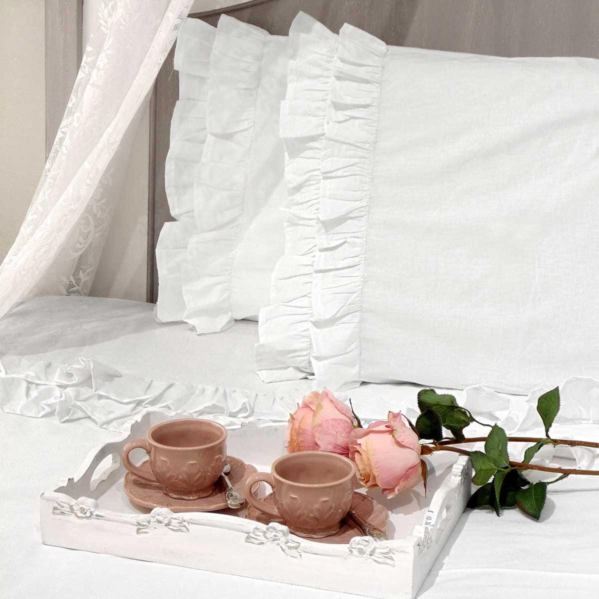 SWECOMZE - 1 tenda in stile boho, vintage e shabby chic, con volant SWECOMZE - 1 tenda in stile boho, vintage e shabby chic, con volant
