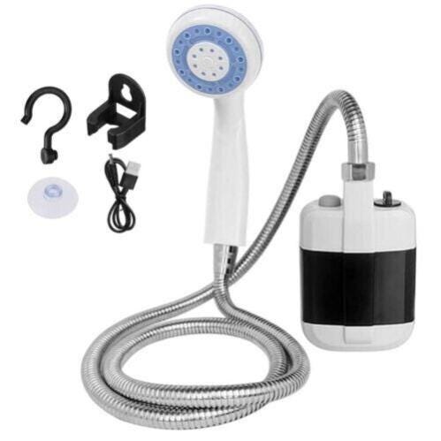 Pompa per doccia da campeggio, soffione ricaricabile, doccia elettrica portatile, colore nero/blu/batteria al litio senza fili | Leroy Merlin Pompa per doccia da campeggio, soffione ricaricabile, doccia elettrica portatile, colore nero/blu/batteria al litio senza fili | Leroy Merlin