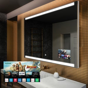 Espejo Led Touch/táctil Baño Habitación Digital - 90x60cm