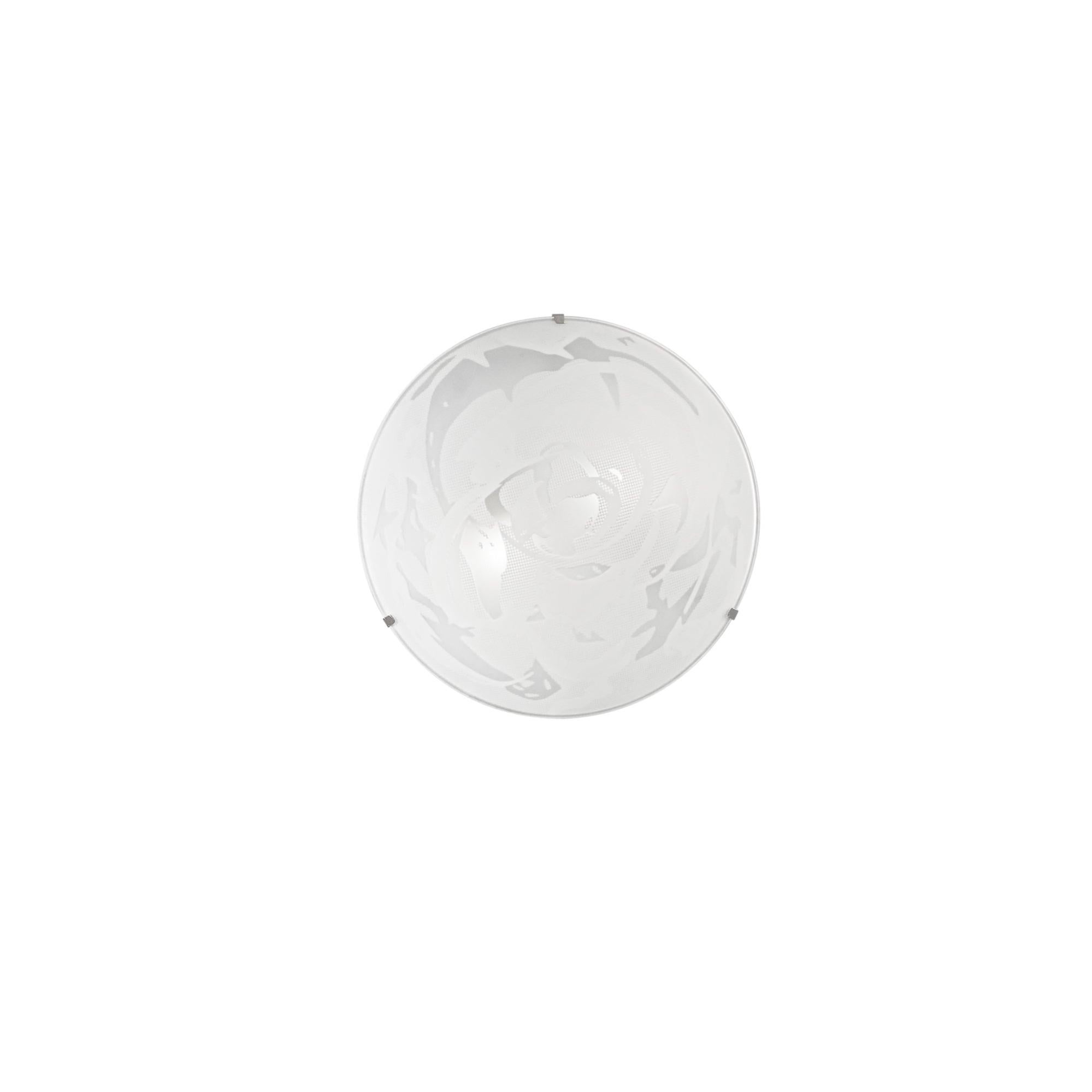 Set De 6 Assiettes à Pâtes En Verre Albâtre - Blanc, 24 Cm - Pour Table Stylée