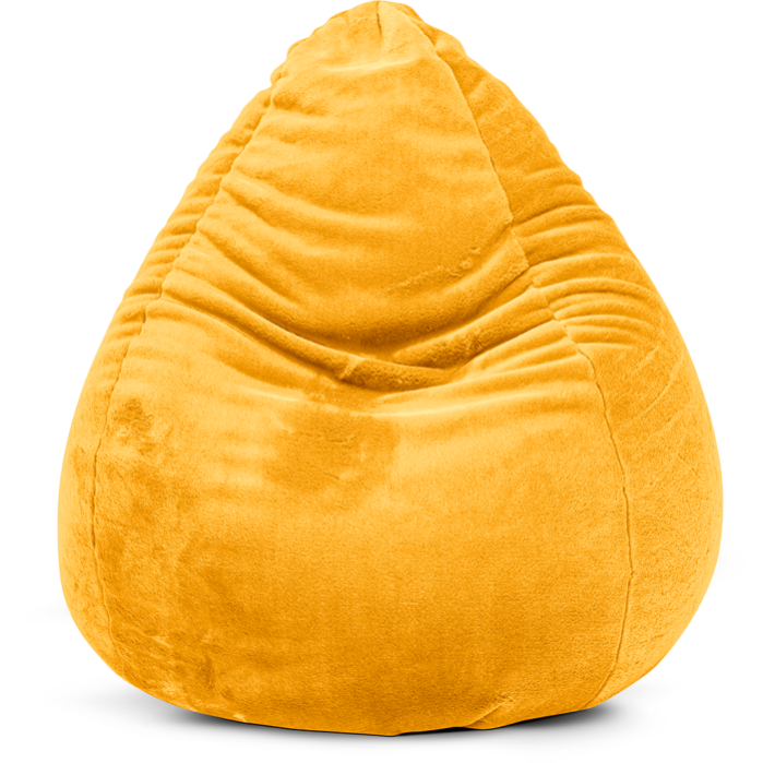 Pouf Softy XXL Moutarde Leroy Merlin