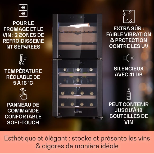 Caves pour conserver cigares et fromages