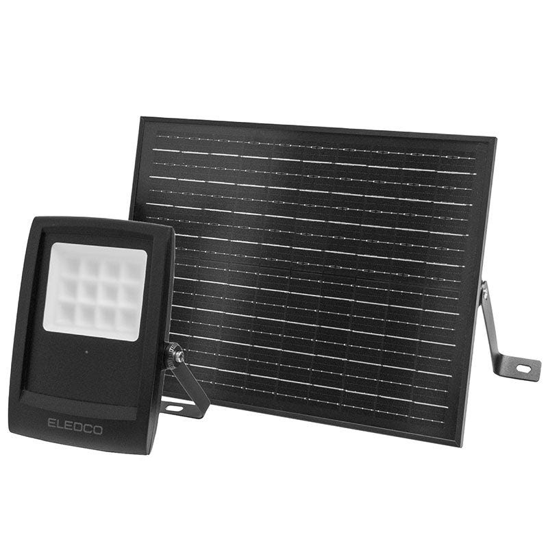 Foco led 100W para exterior con panel solar monocristalino