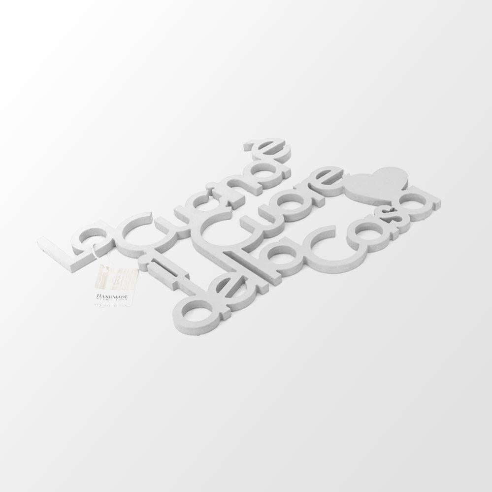 Decorazione Cucina In Metallo - Targa 'La Cucina è Il Cuore Della Casa' Nera - Foto 8