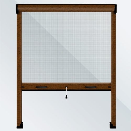 Mosquiteras enrollables color sapely lacado - nogal 98x140 - cortinadecor