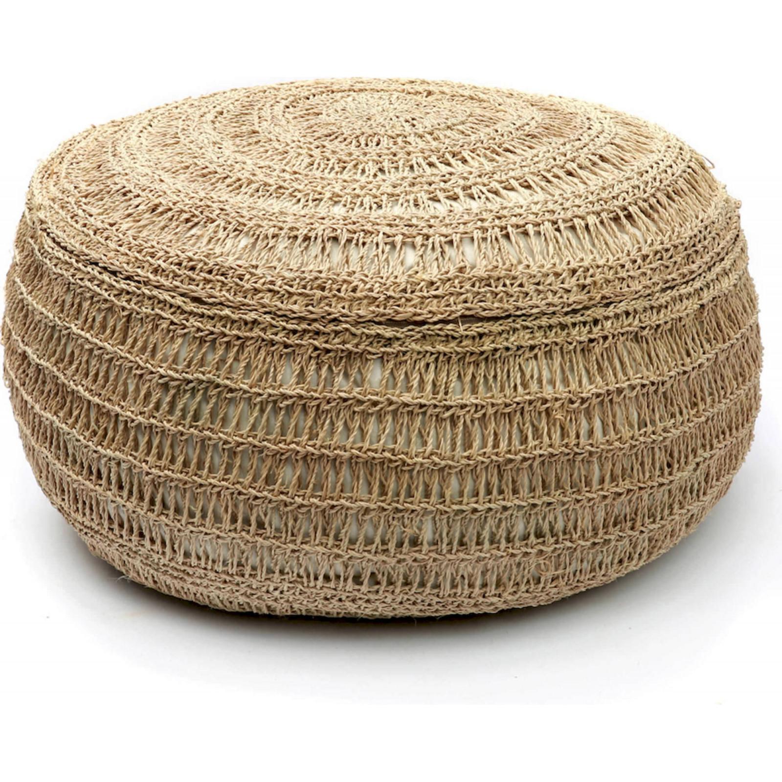 Pouf en jonc de mer Leroy Merlin