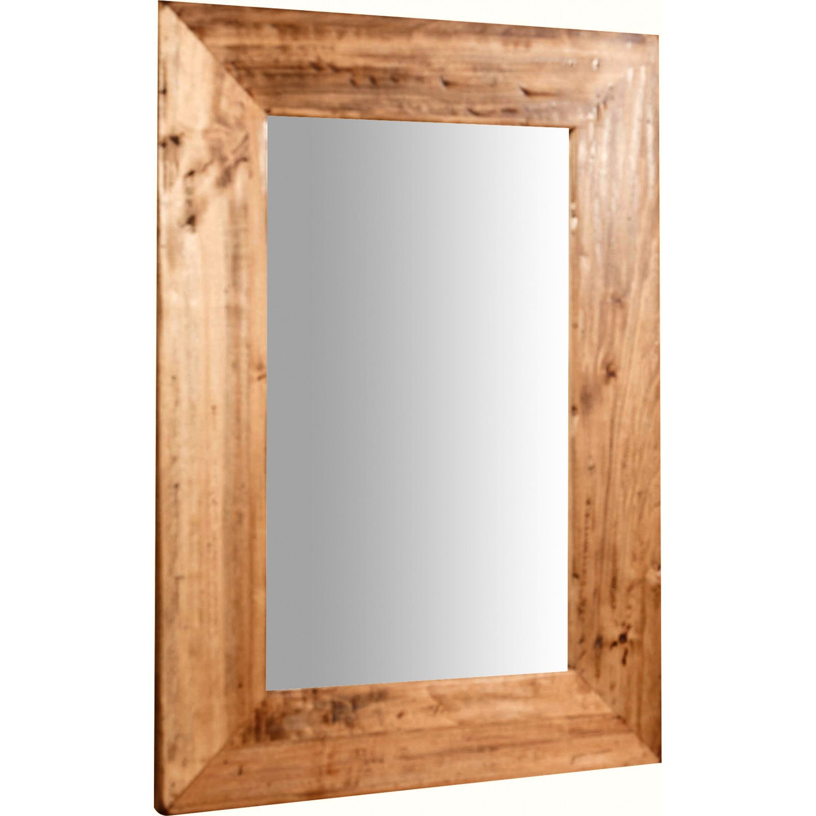 Specchio da Parete Cornice Legno 70x3x50 cm, Specchiera Bagno Verticale e  Orizzontale per Un Arredamento Rustico, Specchio Ingresso da Parete
