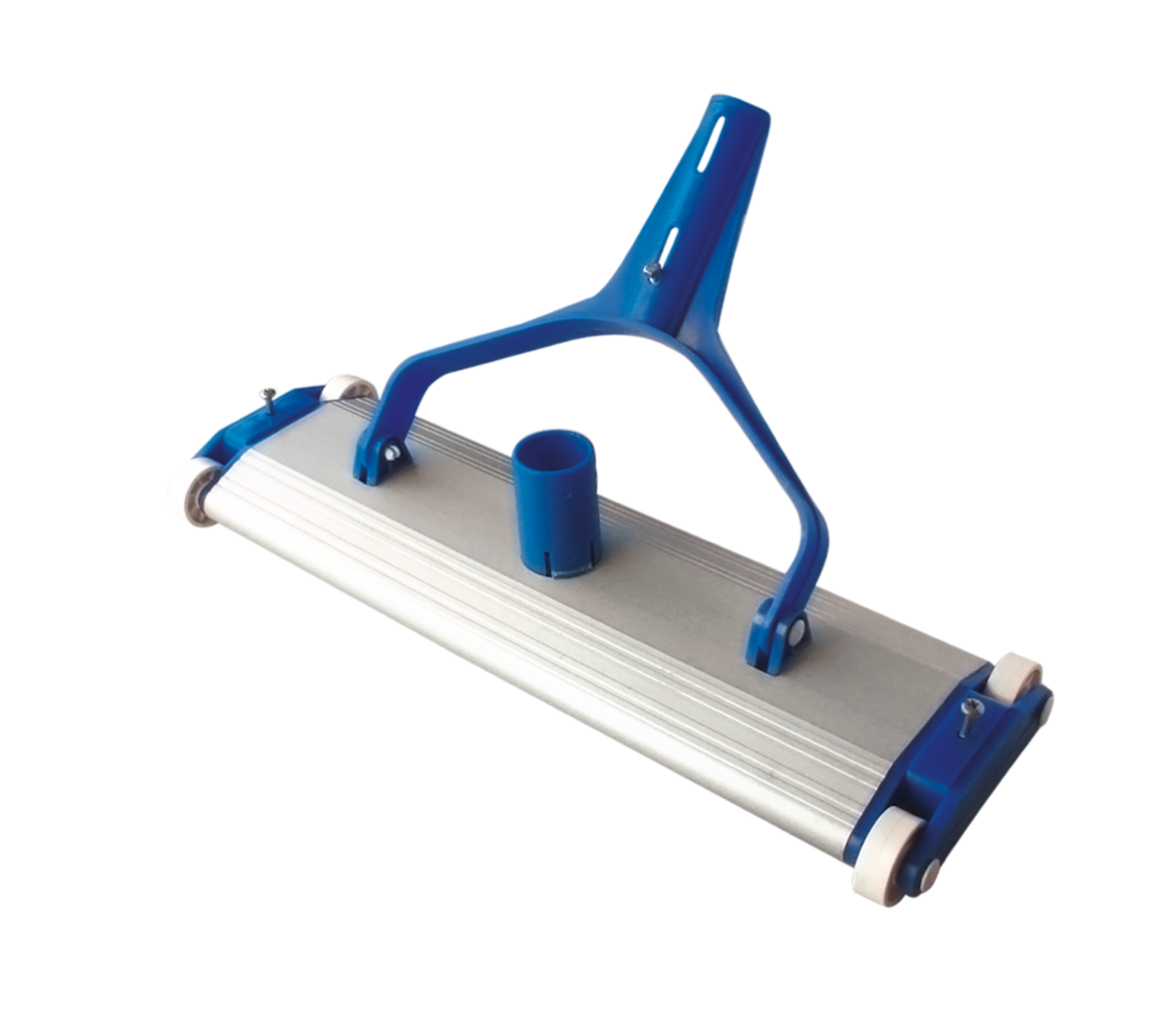 Siqua Limpiafondos De Aluminio Para Piscinas Con Cuatro Ruedas Y Cepillo De Arrastre.conexión A Manguera De Aspiración De Ø38 Mm.longitud 45 Cm