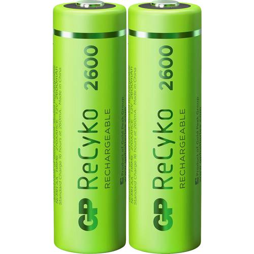 Pile rechargeable GP Batteries GP : 6 piles AA rechargeables LR6 2600 mAh
