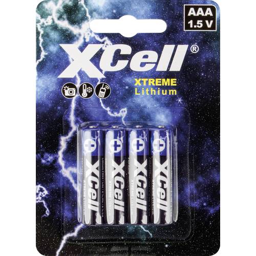 XCell XTREME FR03/L92 Pile LR3 (AAA) lithium 1.5 V 4 pc(s)