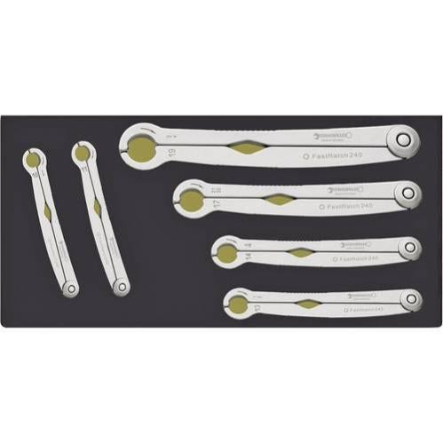 Stahlwille TCS 240/6 96838774 Jeu de clés à œil simples à cliquet 6