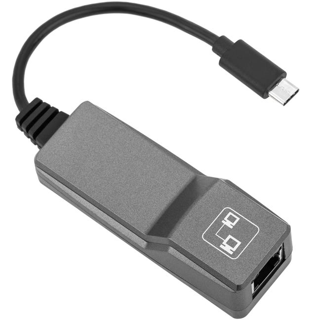 Adaptateur USB 3.0 type A vers RJ45 femelle compatible Windows et