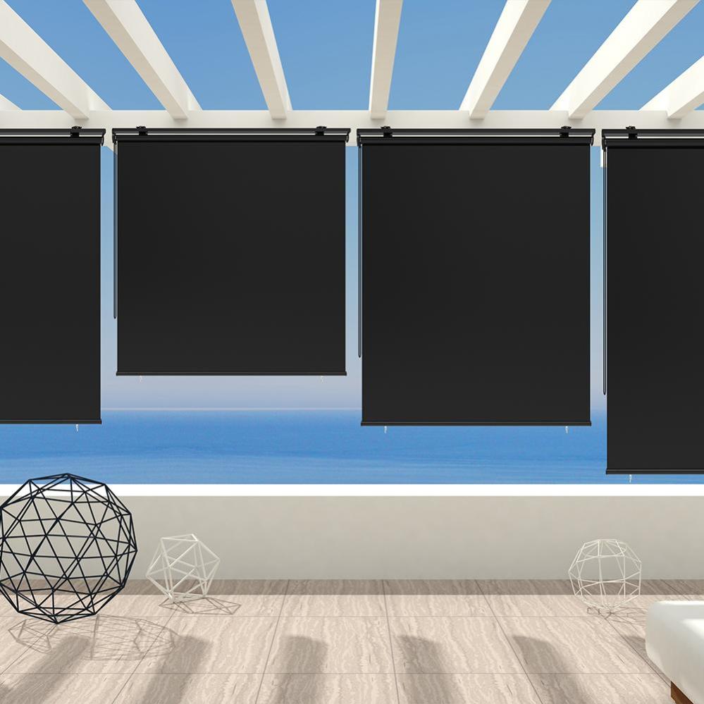 Store Enrouleur D'extérieur 120x225cm Houston Gris Polyester Universel Leroy Merlin