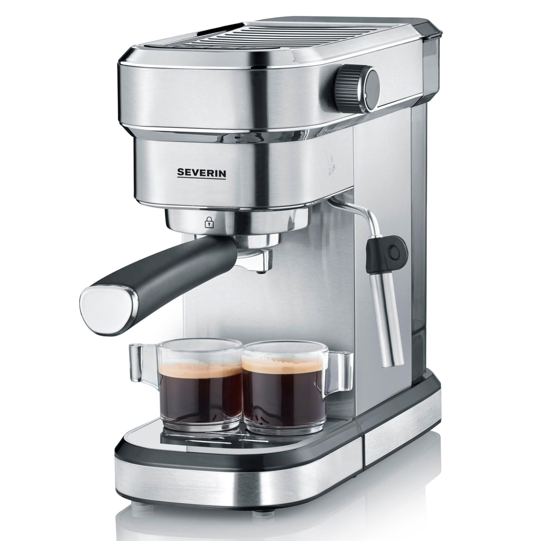 Severin Ka 5994 - Cafetera Espresso Espresa. 1.350 W. 1,1 L. Acero Inoxidable Cepillado