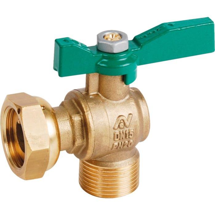 Vanne à Sphère Laiton SFERACO 1 1/4" M.M - Passage Intégral, Nickelée, Pression 25 Bar, Filetage 33x42 Mm - 9