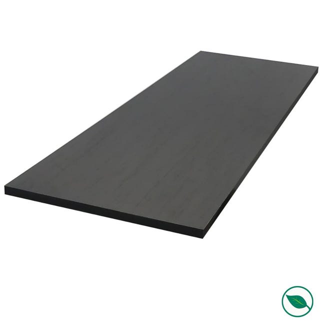 Tablette M lamin Elegant Black 2500 X 500 X 18 Mm PEFC 70 Leroy tablette-m-lamin-elegant-black-2500-x-500-x-18-mm-pefc-70-leroy