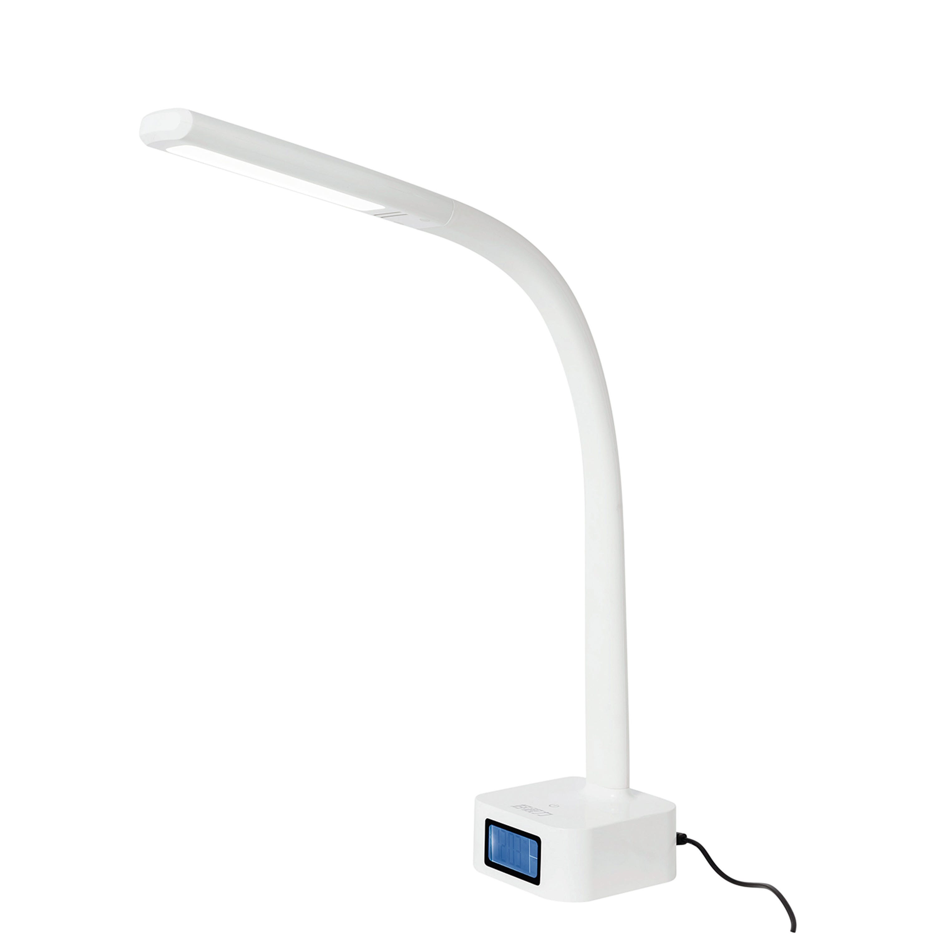 Lampada da scrivania LED bianca, tattile 8W regolabile e con porta USB