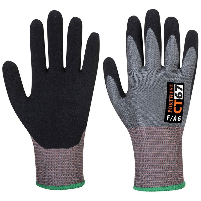 Portwest - Gants Anti Coupures De Niveau F CT AHR En Mousse Nitrile ...