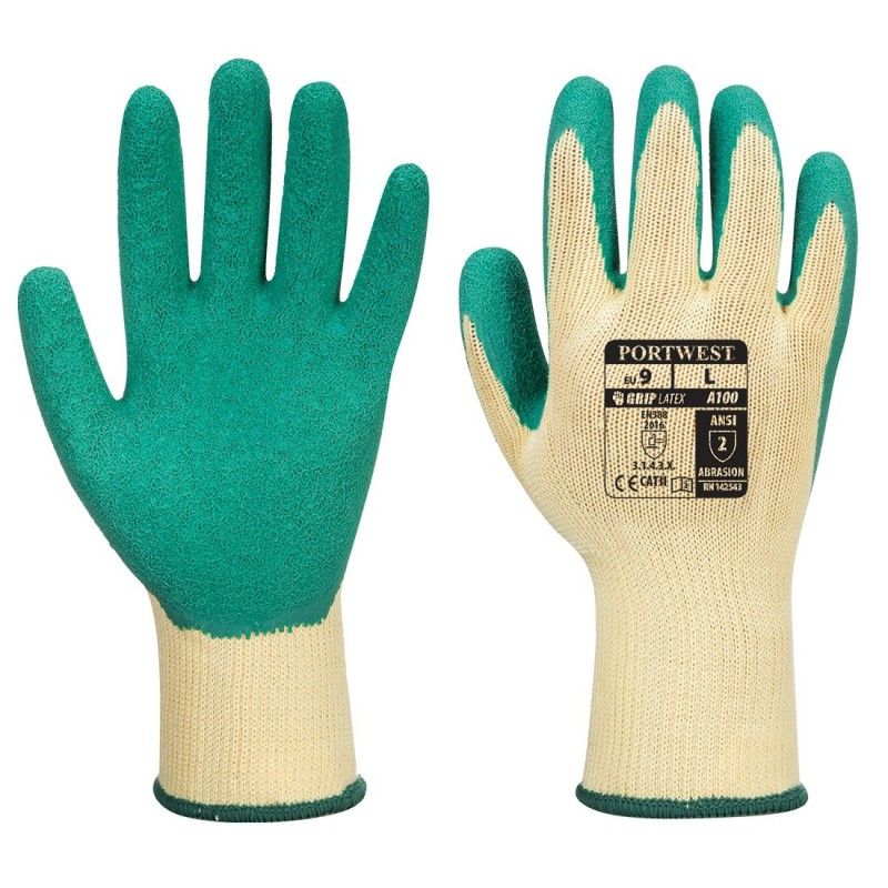 Gants de manutention enduits latex