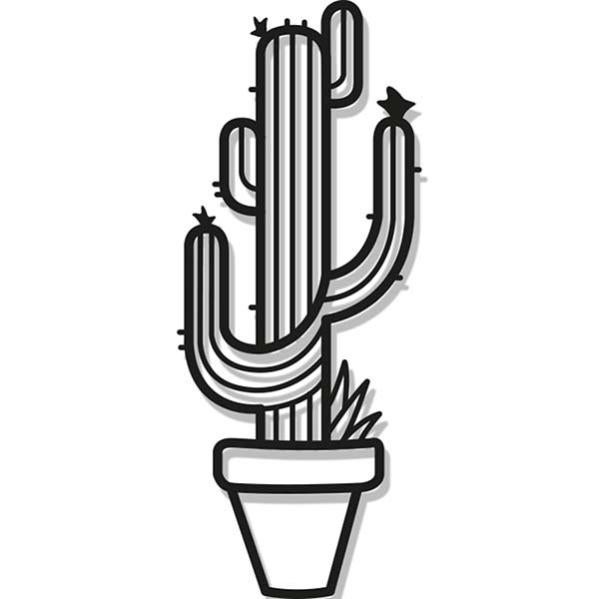 CREARREDA Décoration murale en métal Cactus Gian de style industriel