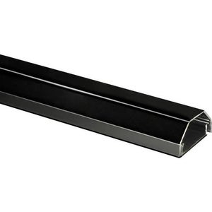 Goulotte passe-câble bureau - 600 x 135 x 108 mm - Noir