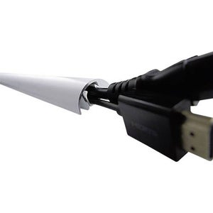 RICOO Cache Câble Canal de Z1110-W Cables pour TV et Ordinateur  Guide-câbles en Aluminium