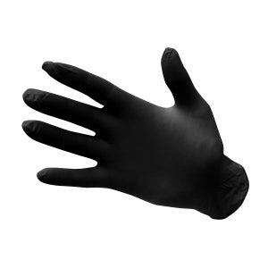 Vivezen Boite de 100 gants jetables noirs en nitrile, non poudrés , taille M  au meilleur prix sur