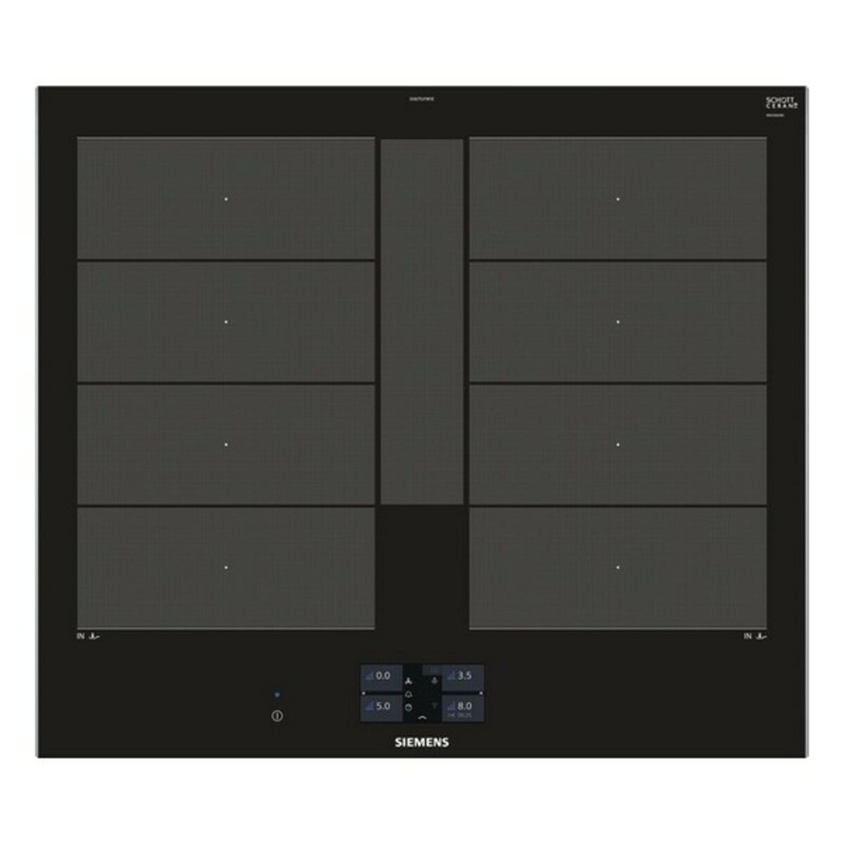 Placa de inducción siemens ag ex675jyw1e 60 cm 7400 w 602 mm 4242003765234 s0416415 siemens ag