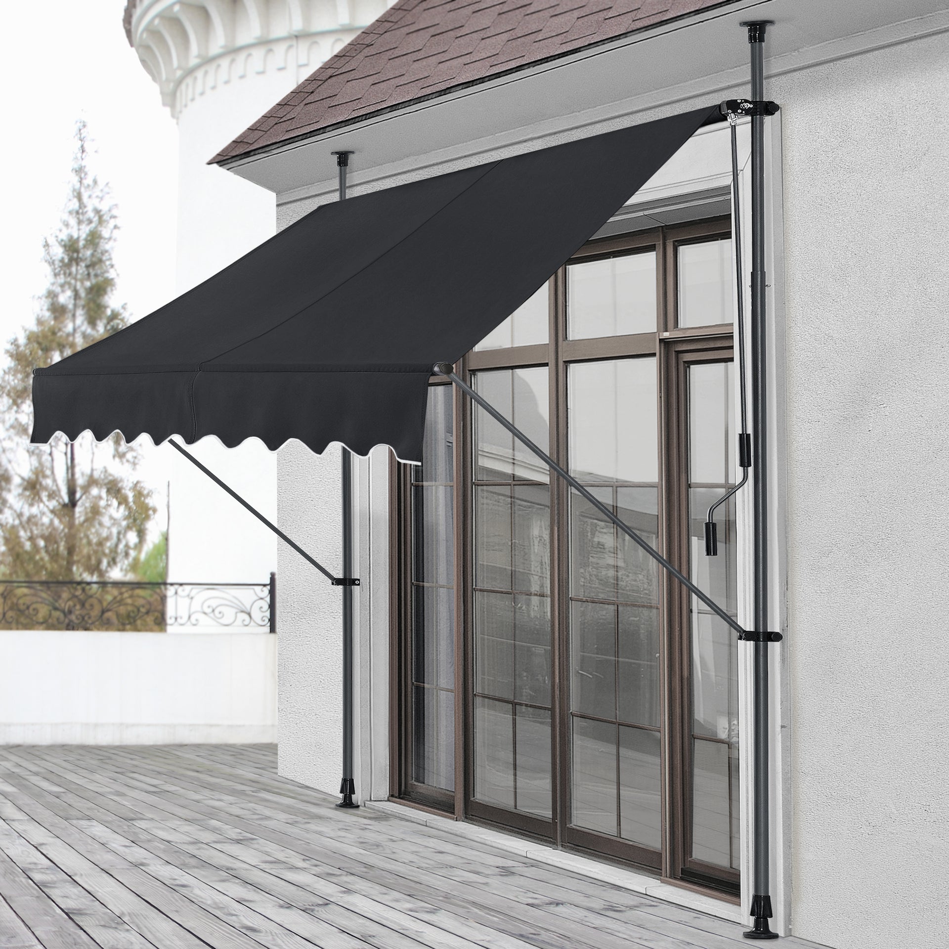 Store Banne Manuel Rétractable Pour Terrasse Marquise Soleil De Balcon