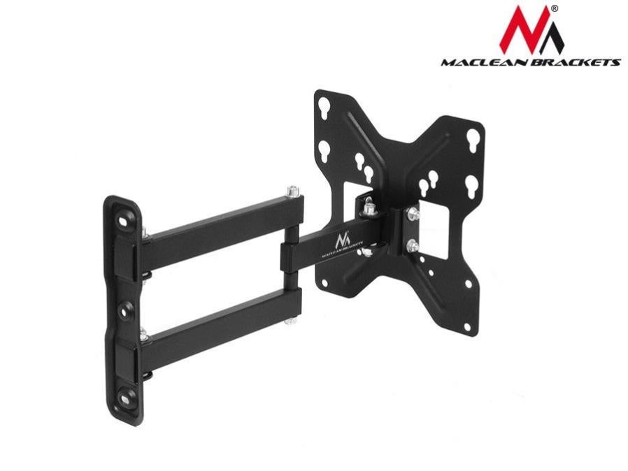 Maclean MC-631 Supporto Staffa Universale da Soffitto Nero per TV Plasma LED LCD da 32'' fino a 65'' VESA Compatibile Carico MAX 30kg