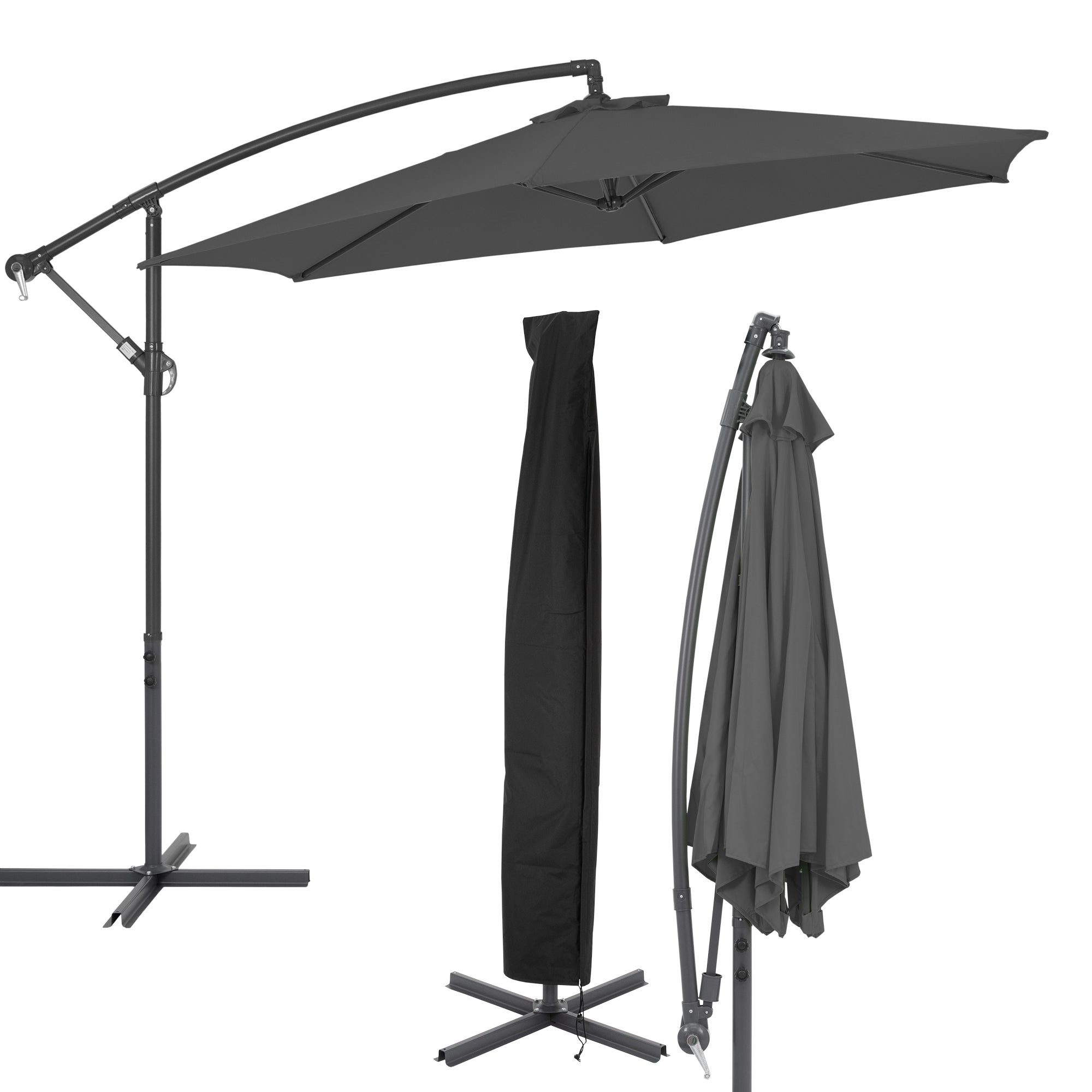 Housse de Protection pour parasols Manivelle Parapluie Housse/Parapluie Protection Contre Les Intempéries jusqu'à ø3m 