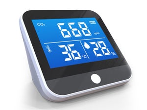 Weytoll Testeur de CO2 portable, détecteur de dioxyde de carbone avec  batterie rechargeable, écran TFT de 3,2 pouces avec thermomètre et  hygromètre, avec étui de rangement : : Bricolage