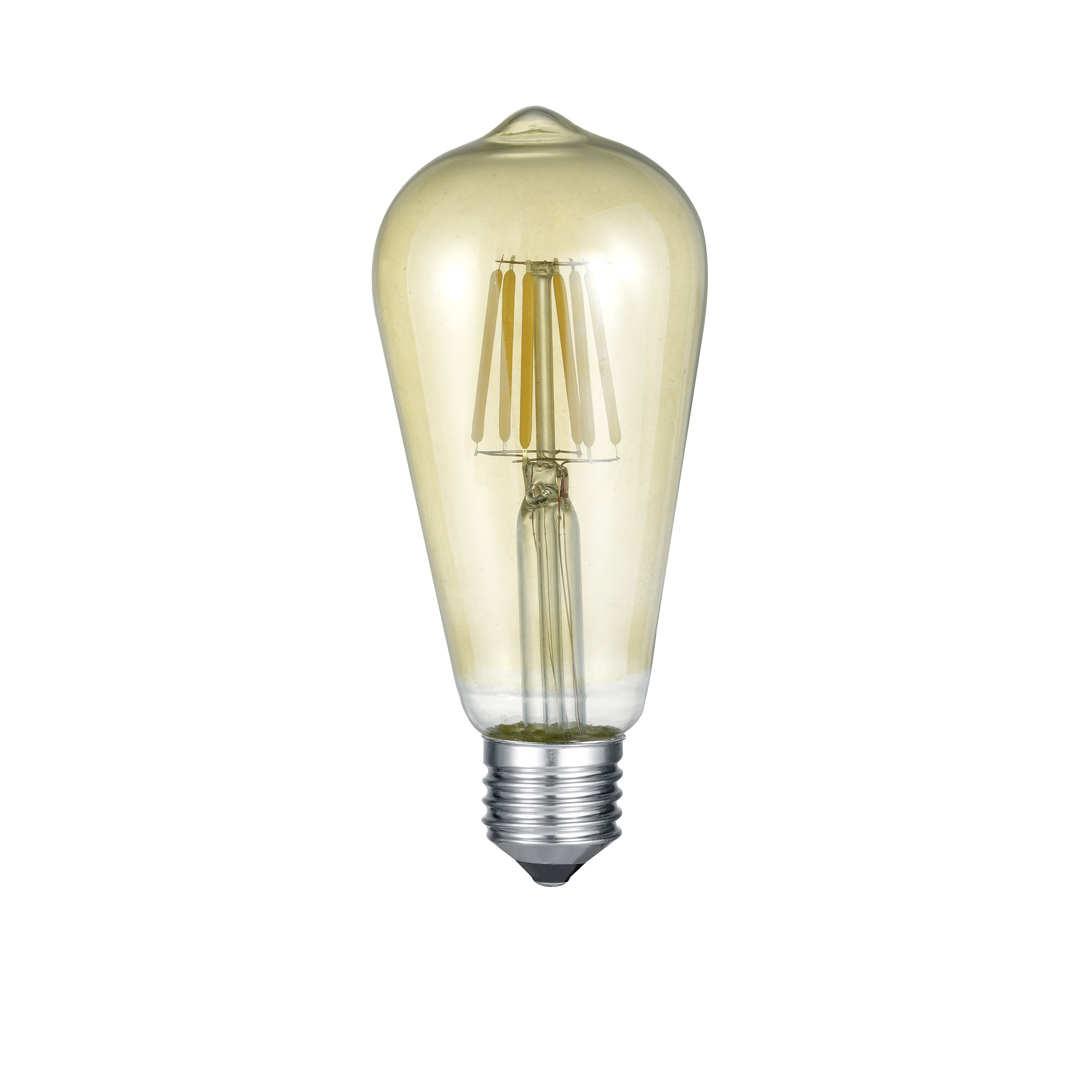 Ampoule Longue Led E27 Déco Filament 420 Lm 6w Jaune Leroy Merlin