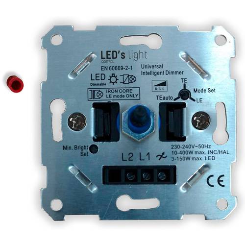 Regulador LED de 0 a 10 V, interruptor de luz basculante decorativo para  luces LED regulables de 0-10 V, 120-277 V, un solo polo o 3 vías, listado