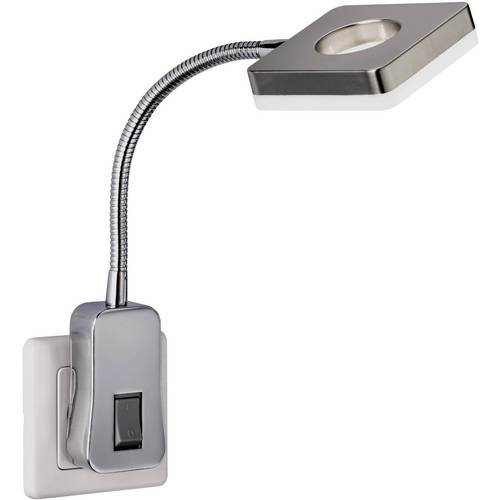 WOFI Lampe pour prise de courant LED LED intégrée 4 W nickel (mat)