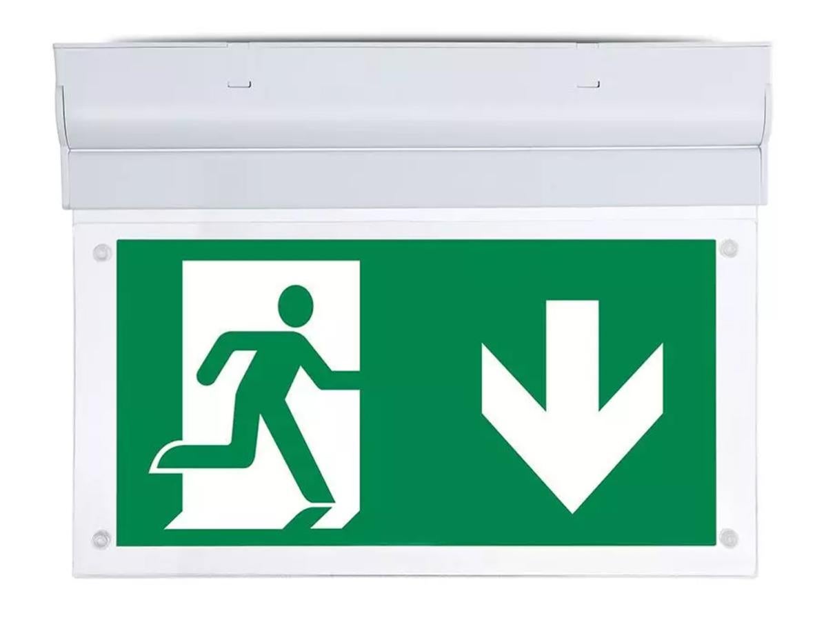 Luz De Emergencia Led 2W Techo/Pared 6000K Samsung En Oferta Kit Emergenza Da Pareta Muro Soffitto Orientabile 90 Gradi Modalita Sa E Le Led Samsung 2W 3 Ore Automia Indicatore Uscita Emergenza Sku-836