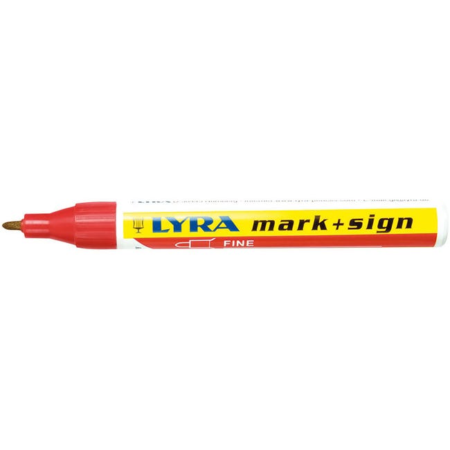 Marqueur peinture indélébile Lyra mark+sign pour surfaces lisses