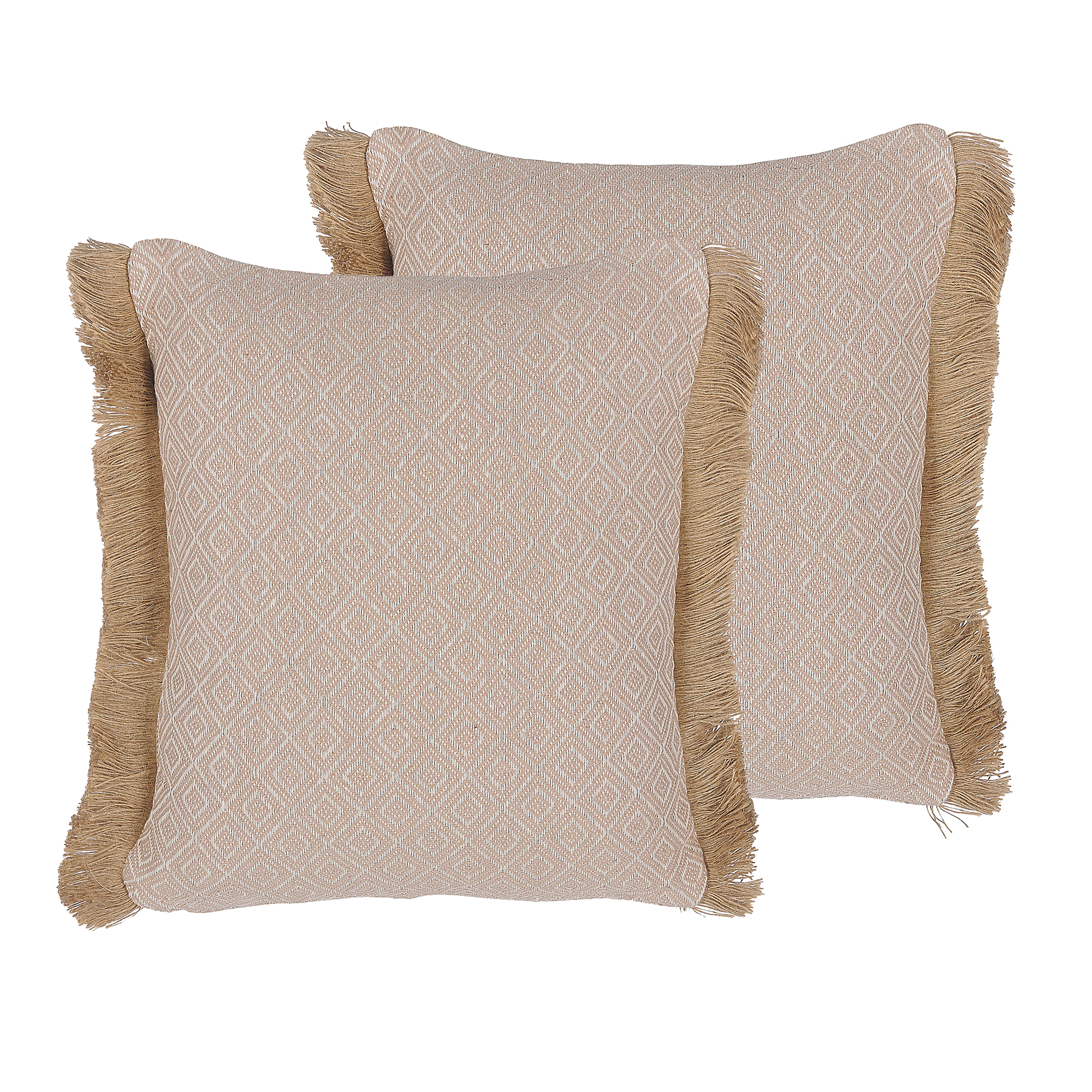 Set di 2 cuscini decorativi in velluto grigio 45 x 45 cm HOSTA