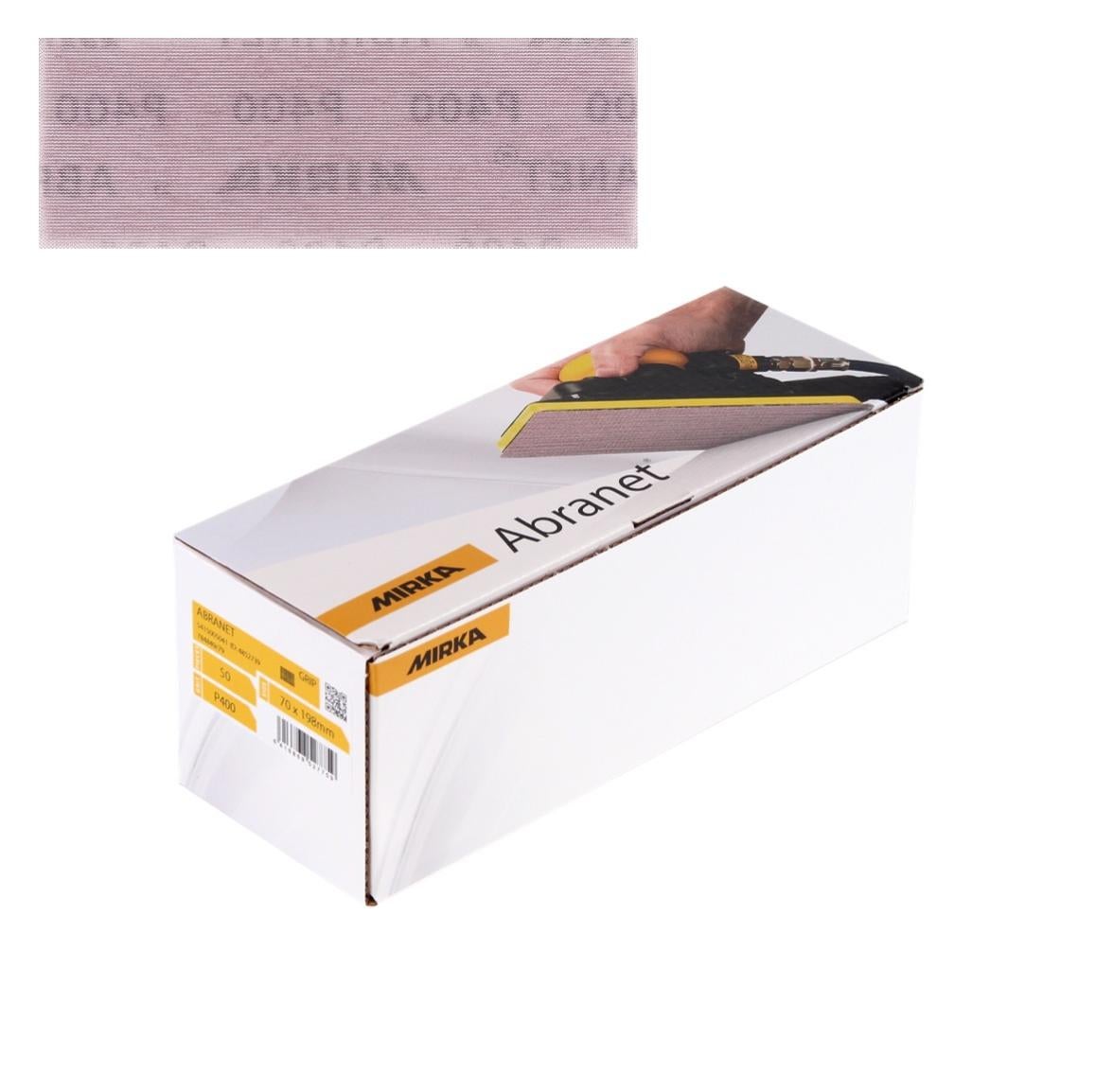 Vente de ABRANET 70x125mm Grip P400, 50/unité Mirka Mirka, numéro 39738 Vente de ABRANET 70x125mm Grip P400, 50/unité Mirka Mirka, numéro 39738